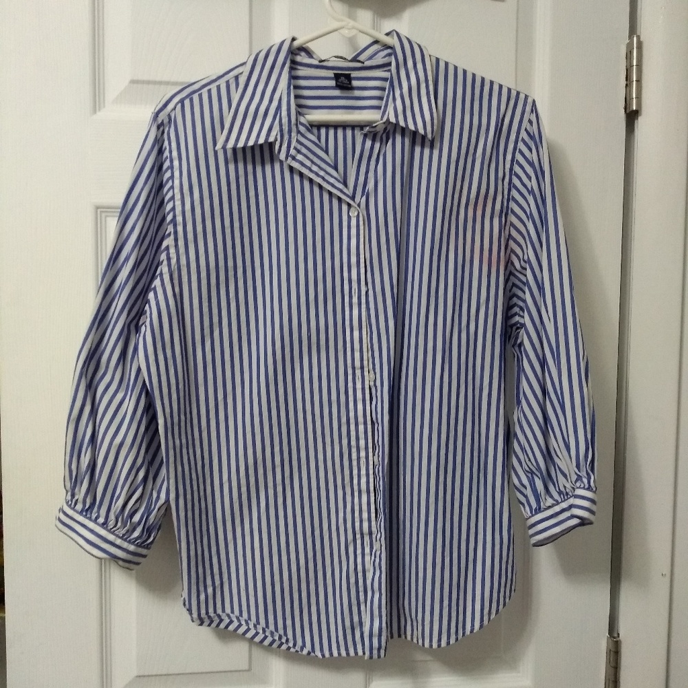 RL Chaps striped cotton blouse